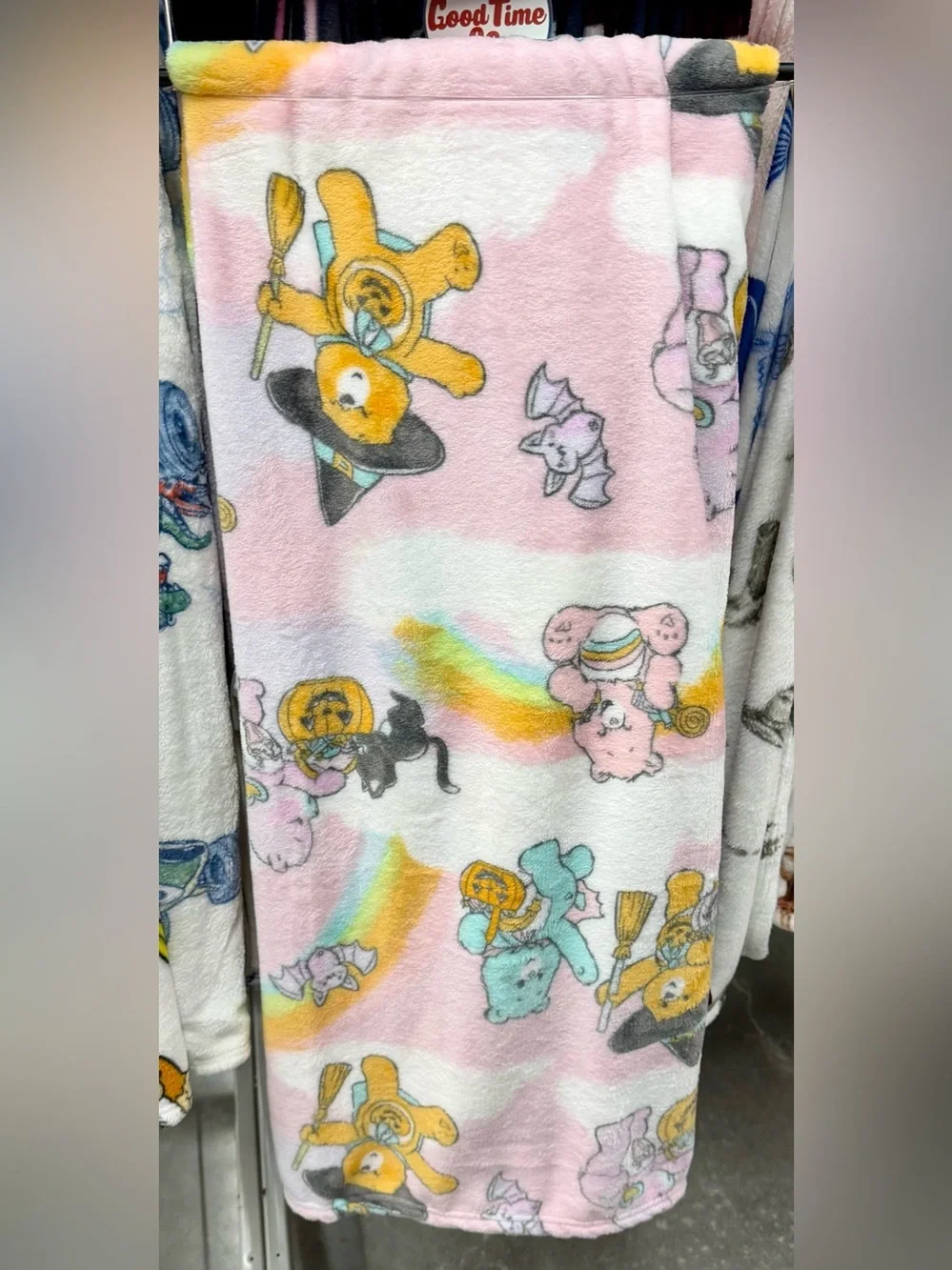 care bears Halloween blanket throw